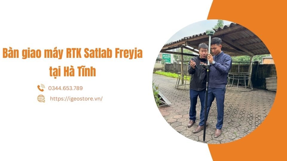 Bàn giao máy RTK tại tỉnh Hà Tĩnh
